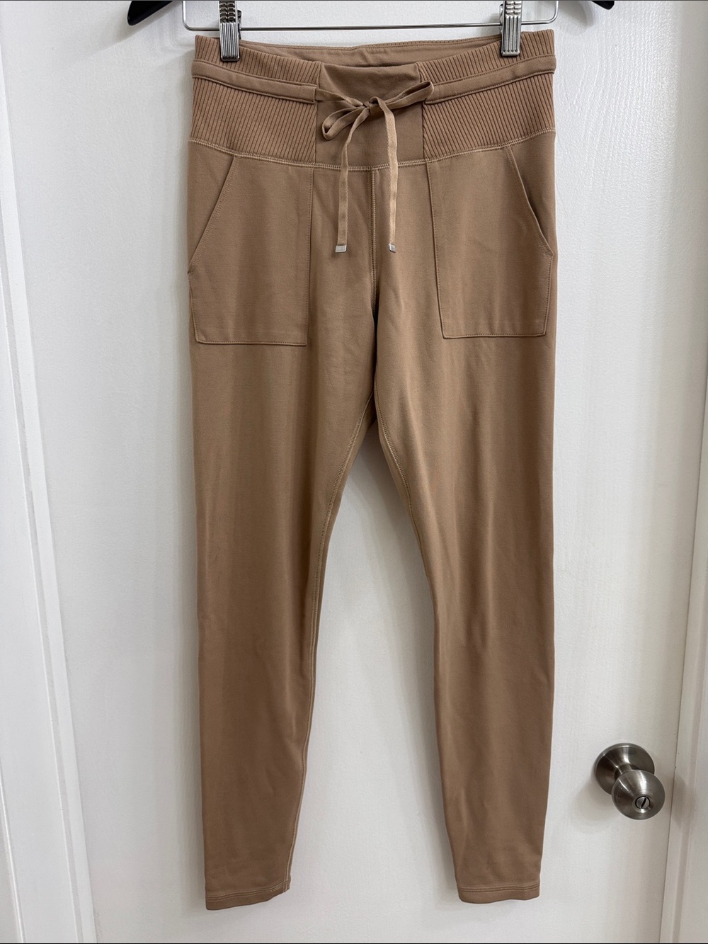 Travis Mathew Women's Tan Drawstring Jogger Leggings
